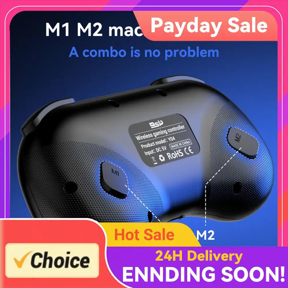 Six Button Wireless Controller Anti-Drift Hall Effect Gaming Controller 800mAh Rechargeable Fit for Switch Console Windows PC
Six Button Wireless Controller Anti-Drift Hall Effect Gaming Controller 800mAh Rechargeable Fit for Switch Console Windows PC
