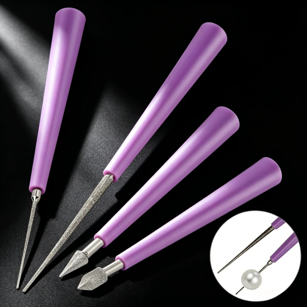 4 Pcs Needle Files Set Diamond Tipped Pearl Bead Reamer Burr Beading for DIY Jewelry Making ABS Handle Beading Hole Hand Tools
4 Pcs Needle Files Set Diamond Tipped Pearl Bead Reamer Burr Beading for DIY Jewelry Making ABS Handle Beading Hole Hand Tools