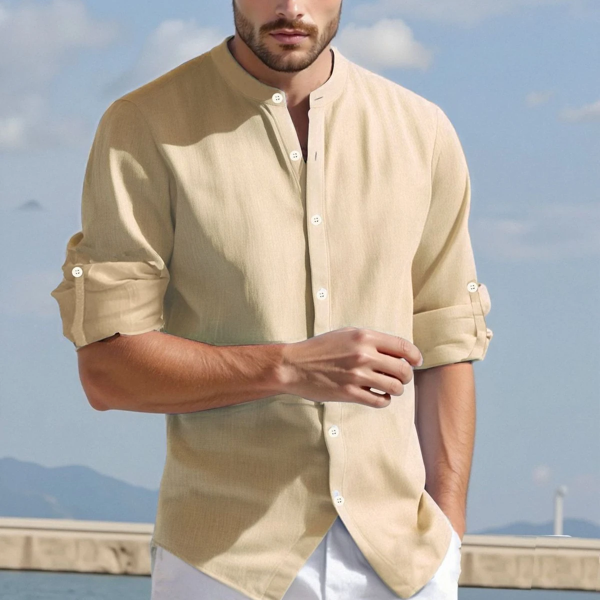 2025 Coastal Office Shirt for Men Spring Summer UPF 30+ Mandarin Collar Linen-Cotton Blend Wrinkle Resistant Shirts M-2XL
2025 Coastal Office Shirt for Men Spring Summer UPF 30+ Mandarin Collar Linen-Cotton Blend Wrinkle Resistant Shirts M-2XL