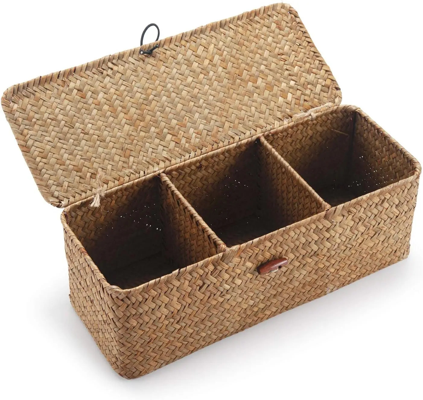 Seagrass Storage Basket with Lid, Rectangular Small Woven Shelf Organizer for Snacks Toys Tampons
Seagrass Storage Basket with Lid, Rectangular Small Woven Shelf Organizer for Snacks Toys Tampons