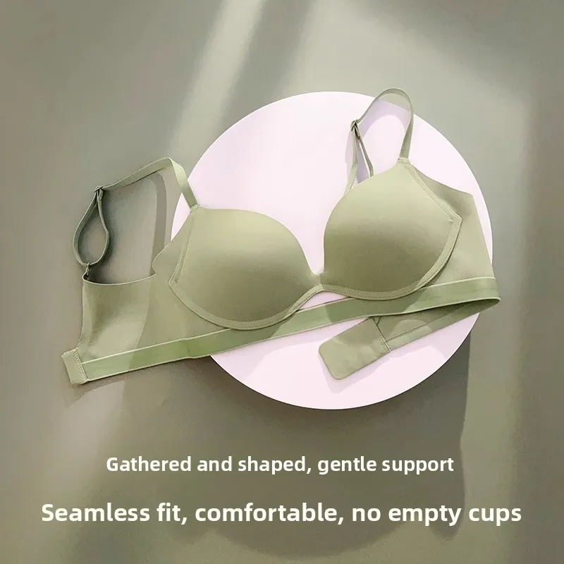Gathered Half Cup Bra Steel Ring Underwear Small Chest Ensemble Low Chest Beautiful Back Bra Home Clothes
Gathered Half Cup Bra Steel Ring Underwear Small Chest Ensemble Low Chest Beautiful Back Bra Home Clothes