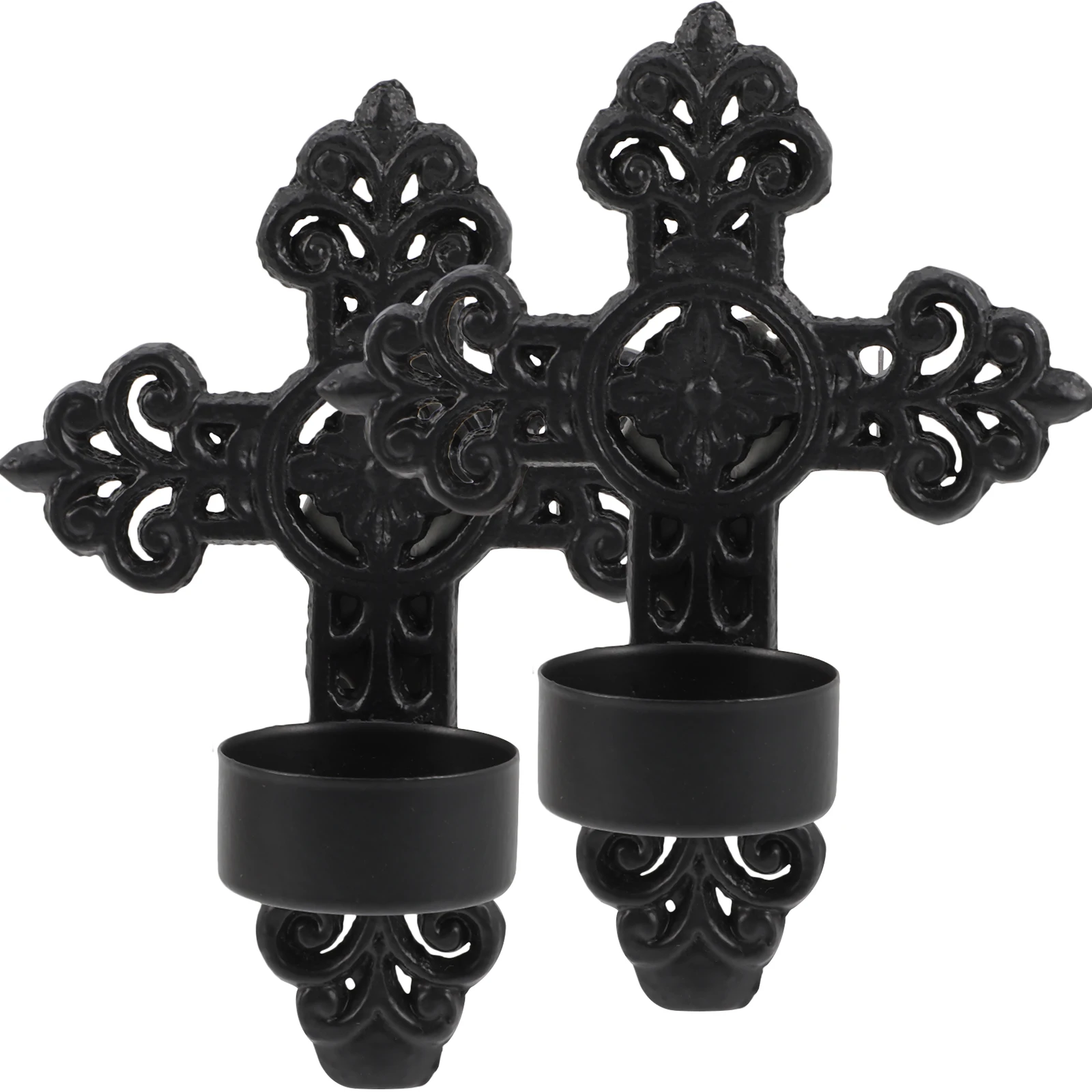 2pcs European Style Candlestick Black Baroque Metal Wall Decor Retro Holder for Wedding Living Room
2pcs European Style Candlestick Black Baroque Metal Wall Decor Retro Holder for Wedding Living Room