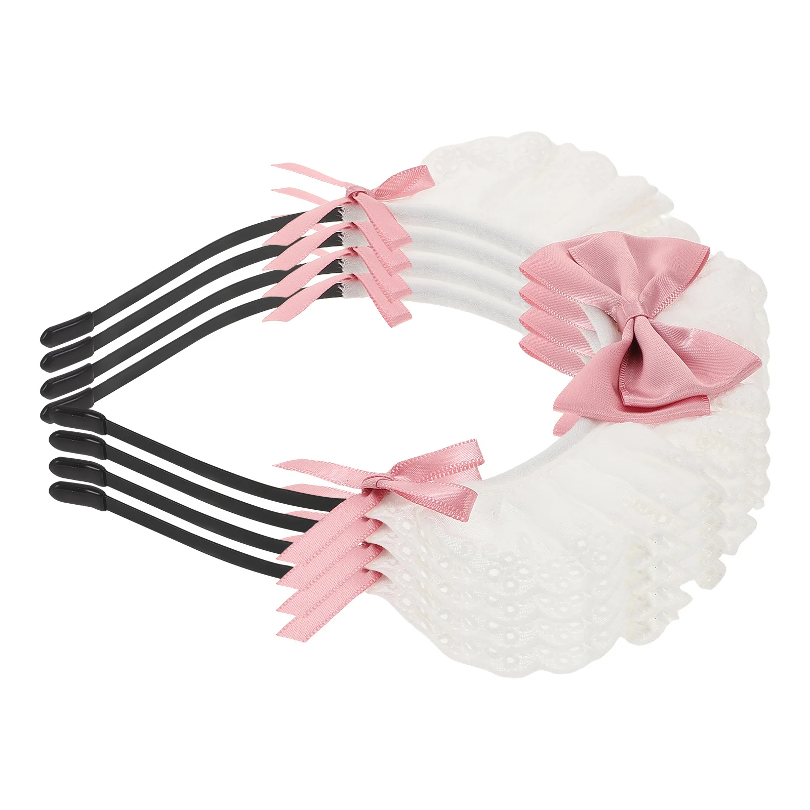 4pcs Lolita Lace Bow Headband Kawaii Cosplay Hair Hoop Maid Costume Headdress Lightweight Handmade Japanese Style Party Event
4pcs Lolita Lace Bow Headband Kawaii Cosplay Hair Hoop Maid Costume Headdress Lightweight Handmade Japanese Style Party Event