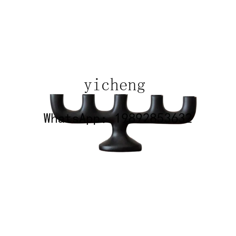 B3 Aluminum Black Five-Head Candle Holder Ornament Living Room Desktop Soft Decoration Art Decor
B3 Aluminum Black Five-Head Candle Holder Ornament Living Room Desktop Soft Decoration Art Decor