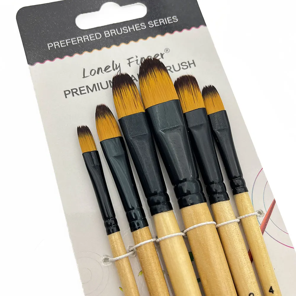 Artists Filbert Paint Brushes Set,6pcs Paint Brush Set for Watercolor Oil Acrylic Crafts Rock & Face Painting
Artists Filbert Paint Brushes Set,6pcs Paint Brush Set for Watercolor Oil Acrylic Crafts Rock & Face Painting