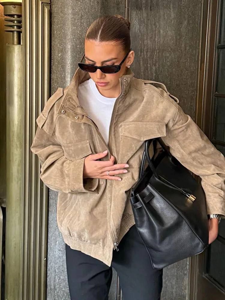 HH Women's New Fashion Long Sleeves Jackets Solid Turtleneck Pocket Decoration Zipper Female Autumn High Street Coats
HH Women's New Fashion Long Sleeves Jackets Solid Turtleneck Pocket Decoration Zipper Female Autumn High Street Coats