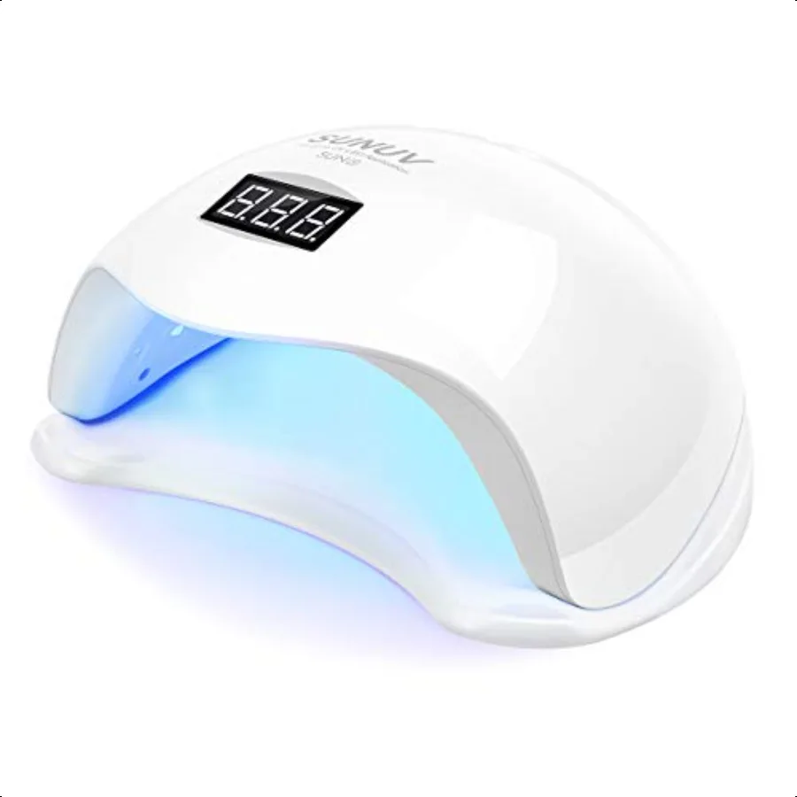 UV Light for Nails UV LED Nail Lamp with 4 Timer Settings Compatible with All Gel Polish Auto Sensor LCD Display Removable Base
UV Light for Nails UV LED Nail Lamp with 4 Timer Settings Compatible with All Gel Polish Auto Sensor LCD Display Removable Base