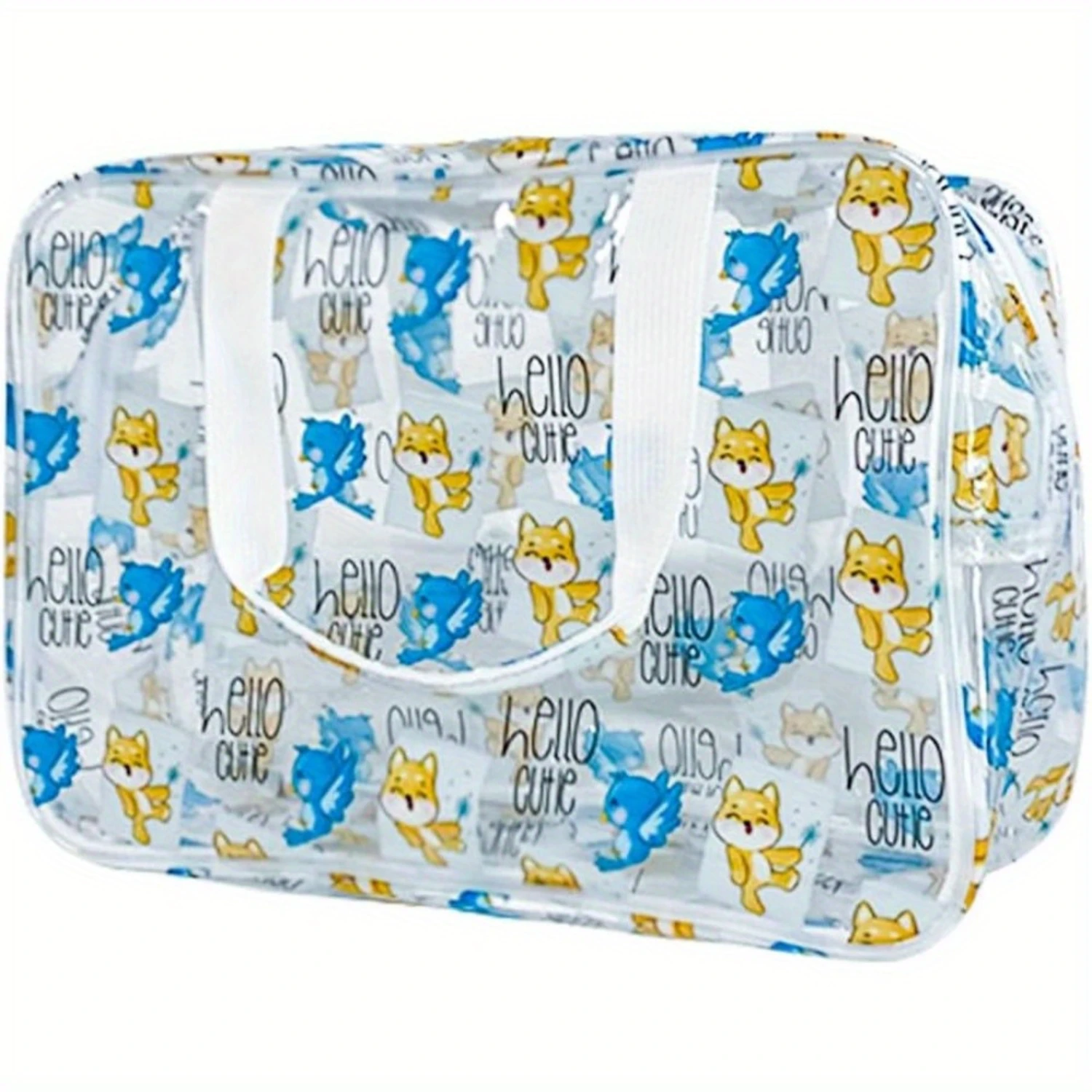 Clear Cartoon Cosmetic Bag for Woman, Waterproof Makeup Pouch with Zipper, Portable Travel Wash Bag Organizer Case, Bird
Clear Cartoon Cosmetic Bag for Woman, Waterproof Makeup Pouch with Zipper, Portable Travel Wash Bag Organizer Case, Bird