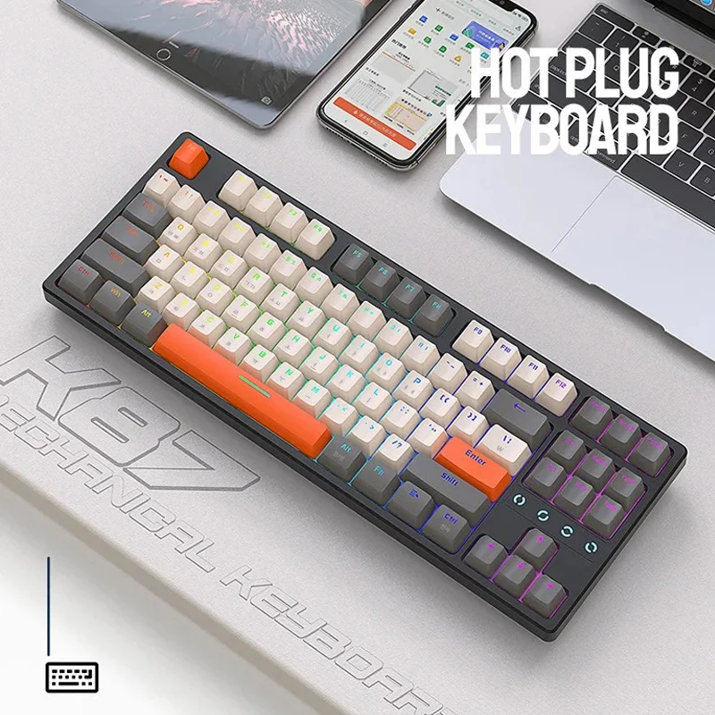 Проводная механическая клавиатура ZIYOULANG K87, горячая замена, RGB, звукоизоляционная конструкция, для системы Apple/Android/Windows
Проводная механическая клавиатура ZIYOULANG K87, горячая замена, RGB, звукоизоляционная конструкция, для системы Apple/Android/Windows