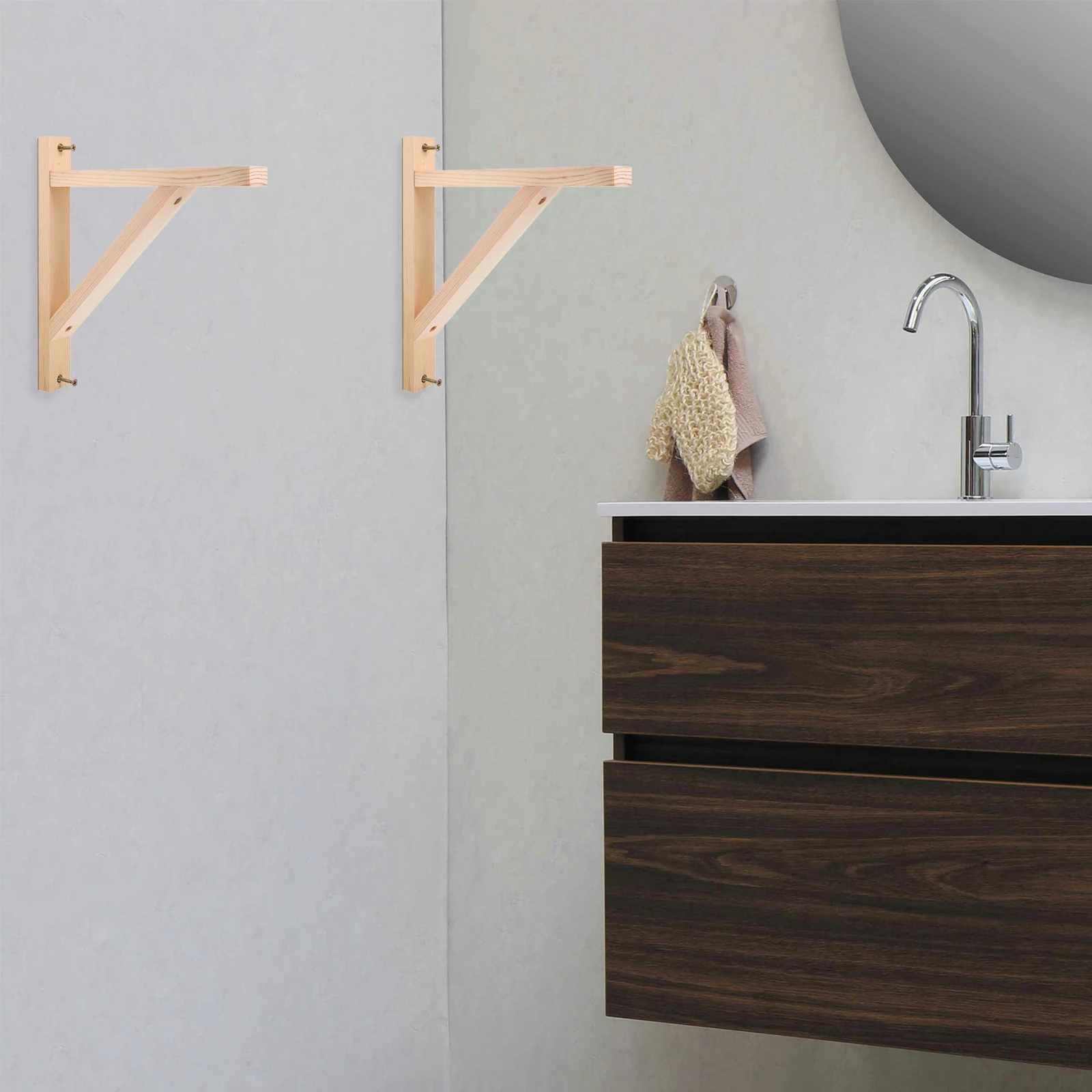 2pcs Triangle Brackets Heavy Duty Wooden Shelf Brackets Wall Mounting Sturdy Shelving Hardware Practical Home Office Use
2pcs Triangle Brackets Heavy Duty Wooden Shelf Brackets Wall Mounting Sturdy Shelving Hardware Practical Home Office Use