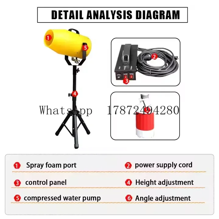 1000W foam machine party Waterproof plastic foam cannon machine foam machine for parties for summer pool activities
1000W foam machine party Waterproof plastic foam cannon machine foam machine for parties for summer pool activities