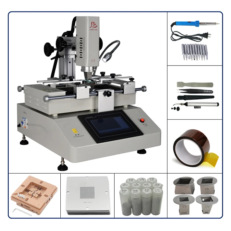 LY-R5820 BGA Hot Air Rework Station with Touch Screen Control Game Console Notebook Computer Motherboard Chipset Welding Repair
LY-R5820 BGA Hot Air Rework Station with Touch Screen Control Game Console Notebook Computer Motherboard Chipset Welding Repair