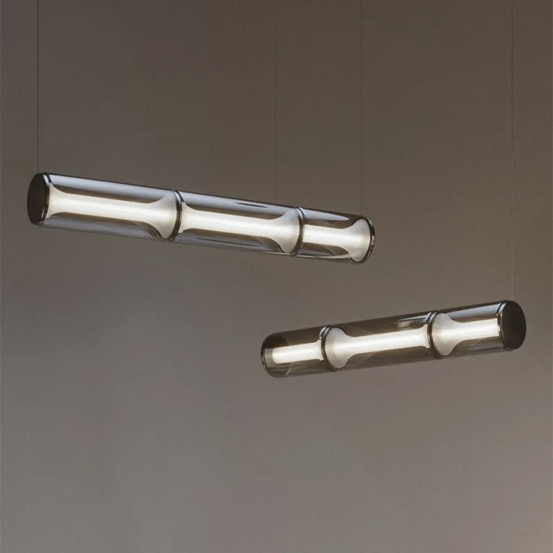 Italian style new restaurant light with a highend and minimalist design hotel high-end bamboo glass straight strip pendant light
Italian style new restaurant light with a highend and minimalist design hotel high-end bamboo glass straight strip pendant light