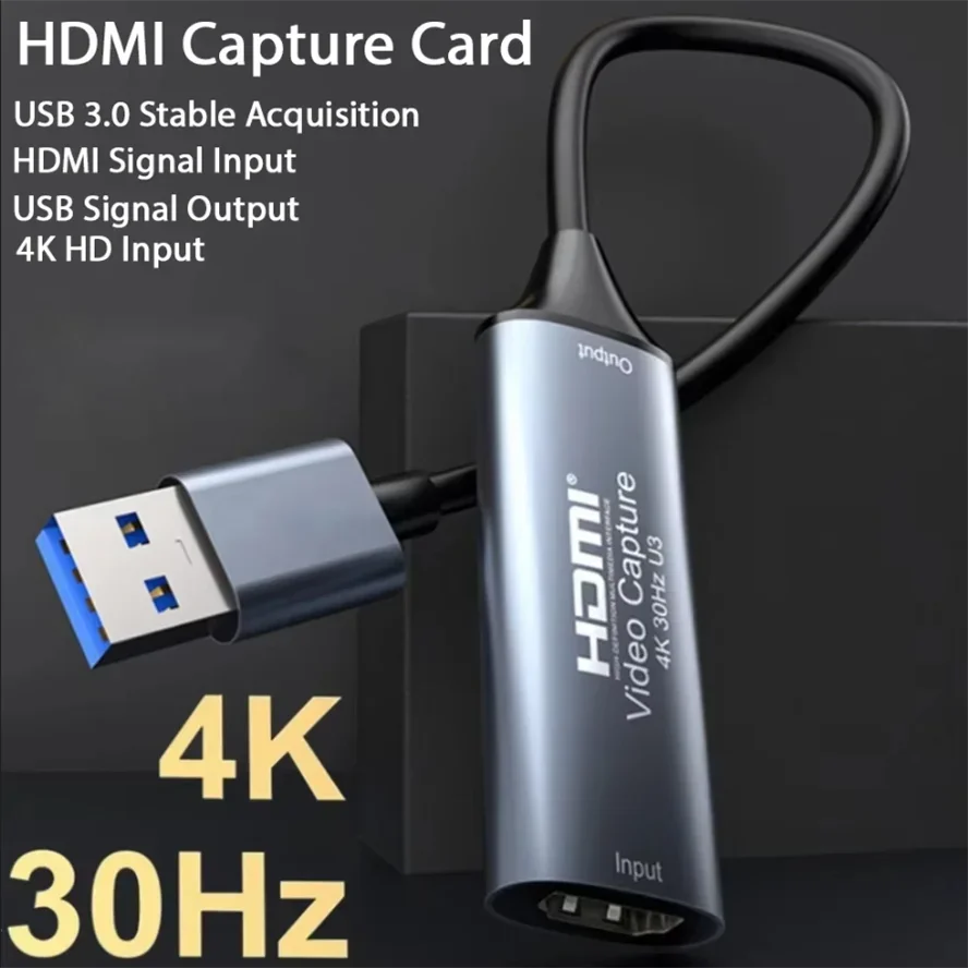 GRWIBEOU Video Capture Card USB 3.0 HDMI-compatible to USB/Type-c Game Grabber Record Ms2130 for Switch Xbox PS4 Live Broadcast
GRWIBEOU Video Capture Card USB 3.0 HDMI-compatible to USB/Type-c Game Grabber Record Ms2130 for Switch Xbox PS4 Live Broadcast