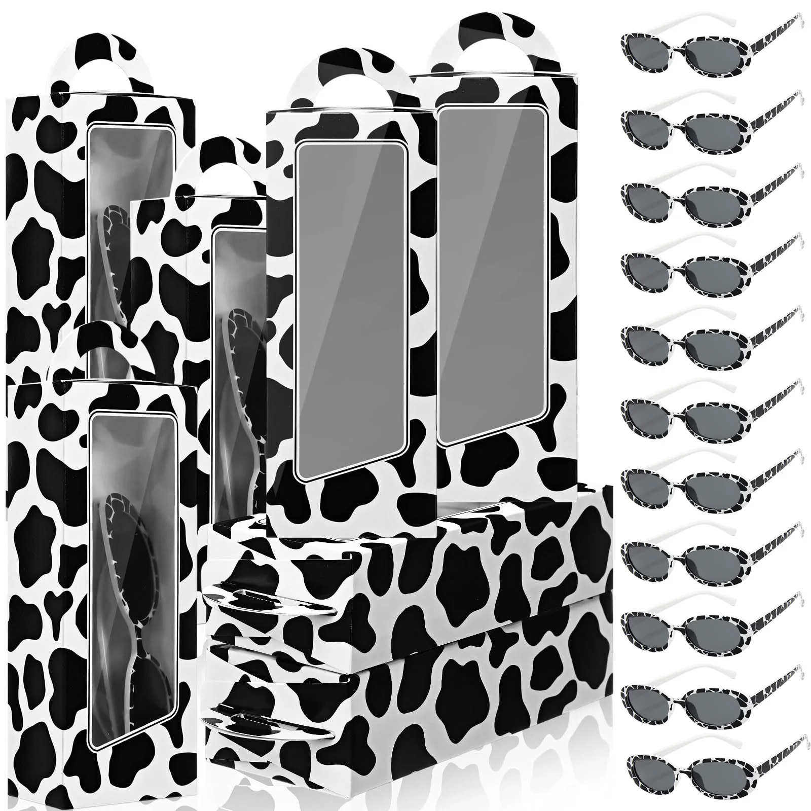 24 Pcs Cow Print Party Favors Set,Sunglasses Farm Animal Party Supplies for Baby Shower Birthday Farm Cow Themed Decorations
24 Pcs Cow Print Party Favors Set,Sunglasses Farm Animal Party Supplies for Baby Shower Birthday Farm Cow Themed Decorations 