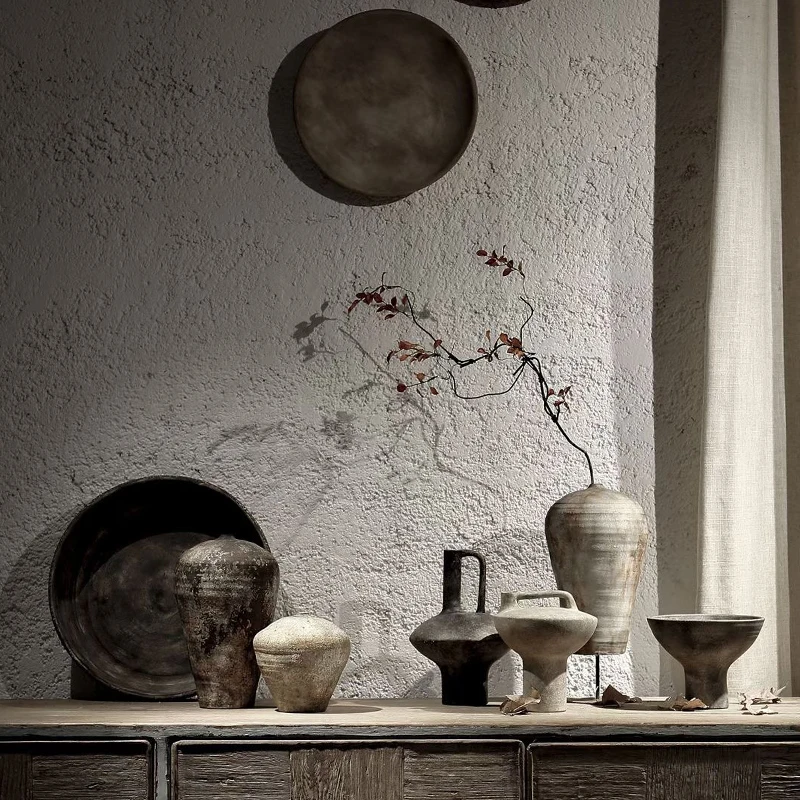 Ceramic vase creative home wabi-sabi wind flower arrangement Nordic Japanese simple retro decoration homestay ornament
Ceramic vase creative home wabi-sabi wind flower arrangement Nordic Japanese simple retro decoration homestay ornament