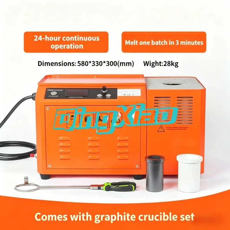 Mini Gold Melting Furnace Induction Heating Smelter Portable Small Electric Melting Furnace for Gold Aluminum Metal Smelting
Mini Gold Melting Furnace Induction Heating Smelter Portable Small Electric Melting Furnace for Gold Aluminum Metal Smelting