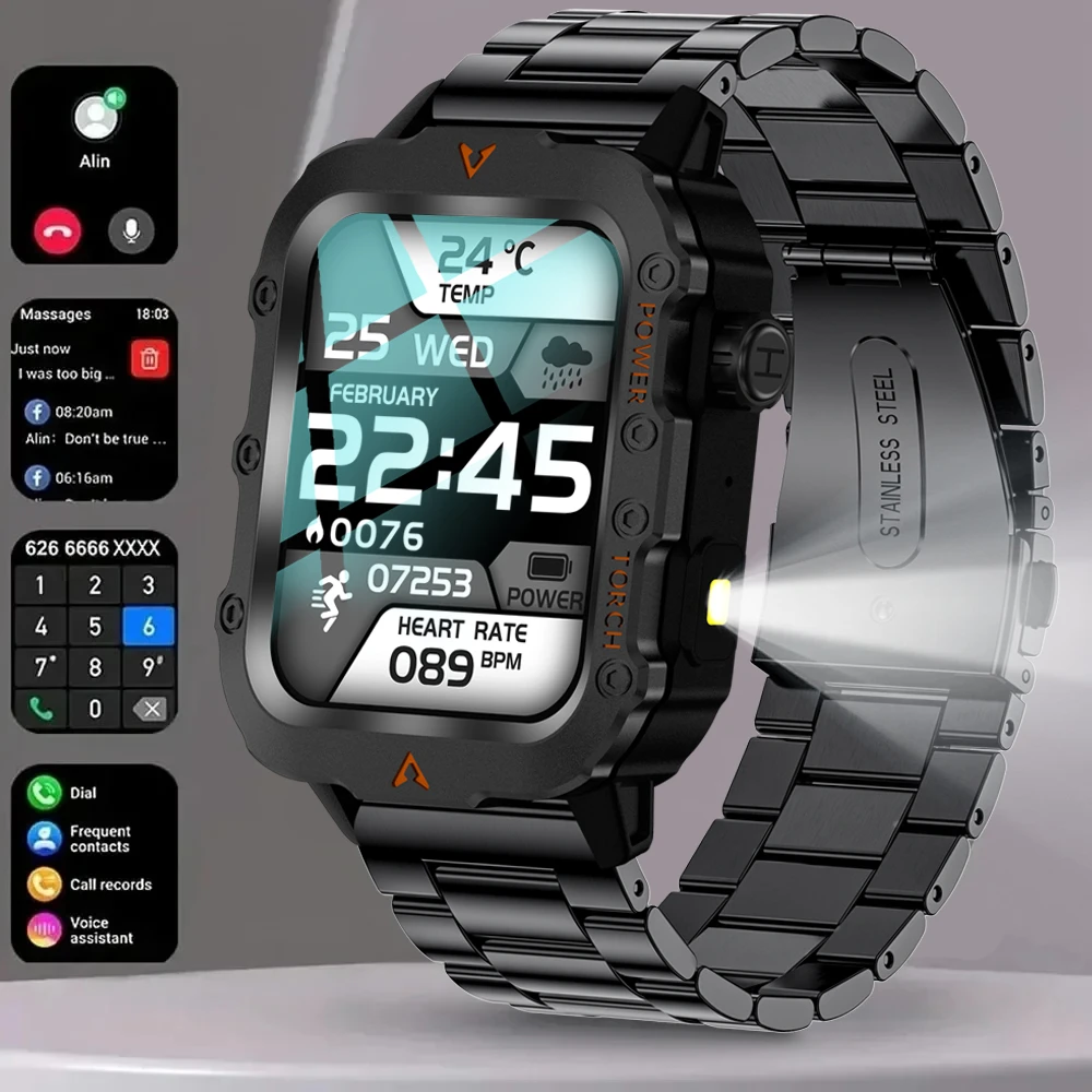LAXASFIT 2025 Новые светодиодные мужские умные часы Bluetooth Talking Smartwatch Мультиспортивный режим Мониторинг здоровья Смарт-часы
LAXASFIT 2025 Новые светодиодные мужские умные часы Bluetooth Talking Smartwatch Мультиспортивный режим Мониторинг здоровья Смарт-часы