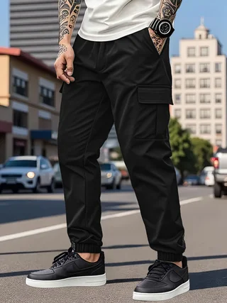 1-Piece Plus-Size Men's Work Jogger Pants, Loose and Slimming, Multi-Pocket Everyday Casual Pants
1-Piece Plus-Size Men's Work Jogger Pants, Loose and Slimming, Multi-Pocket Everyday Casual Pants