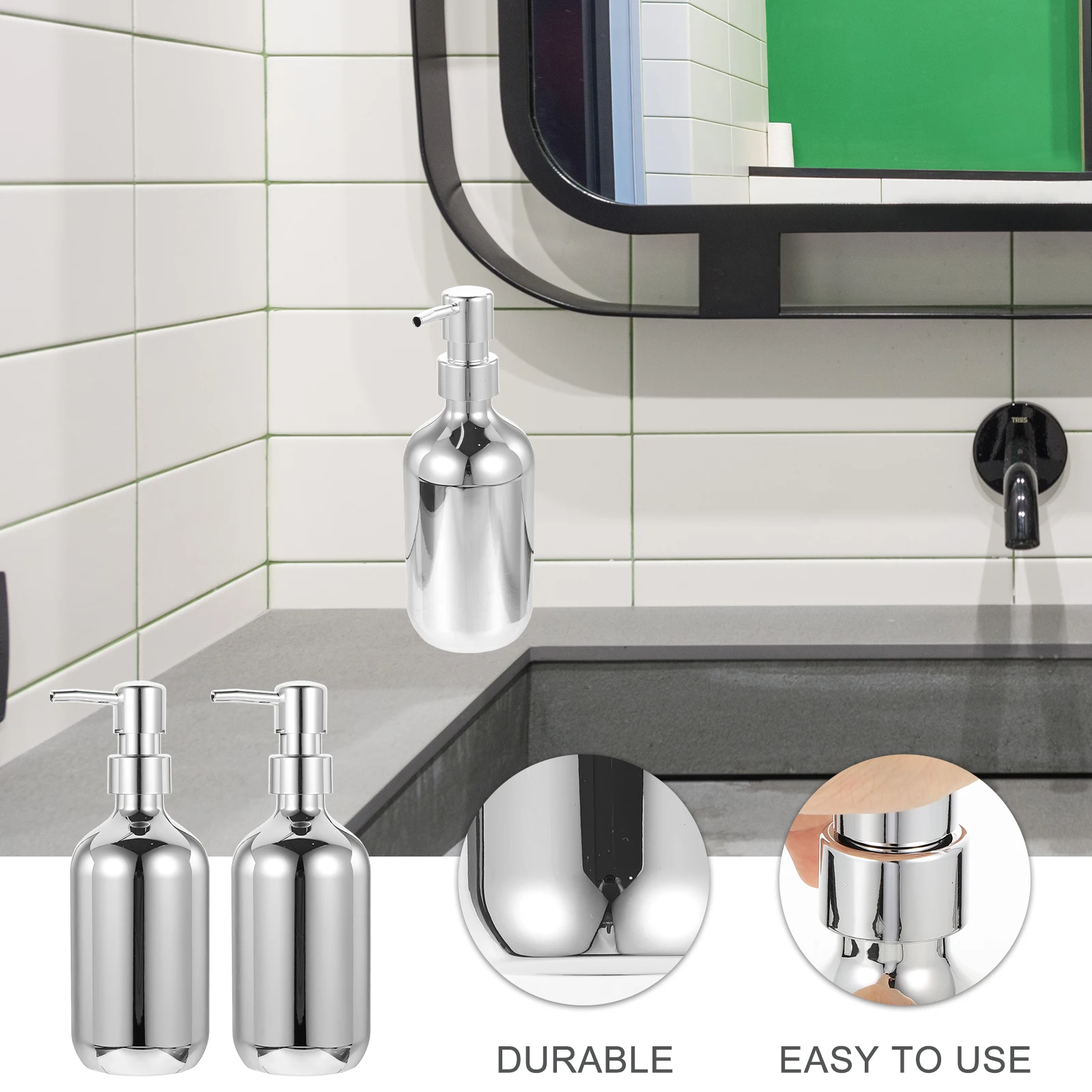 2Pcs Refillable Soap Pump Dispenser Hand Soap Liquid Bottle Shampoo Dispenser Bathroom Supplies
2Pcs Refillable Soap Pump Dispenser Hand Soap Liquid Bottle Shampoo Dispenser Bathroom Supplies