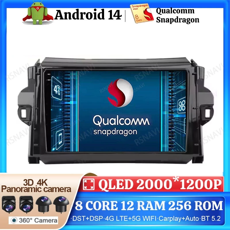 Автомобильный радиоприемник Android 14 для Toyota Fortuner 2013-2016 DVD 2DIN навигация GPS Viedo плеер стерео BT DSP 2 DIN головное устройство 5G WIFI
Автомобильный радиоприемник Android 14 для Toyota Fortuner 2013-2016 DVD 2DIN навигация GPS Viedo плеер стерео BT DSP 2 DIN головное устройство 5G WIFI