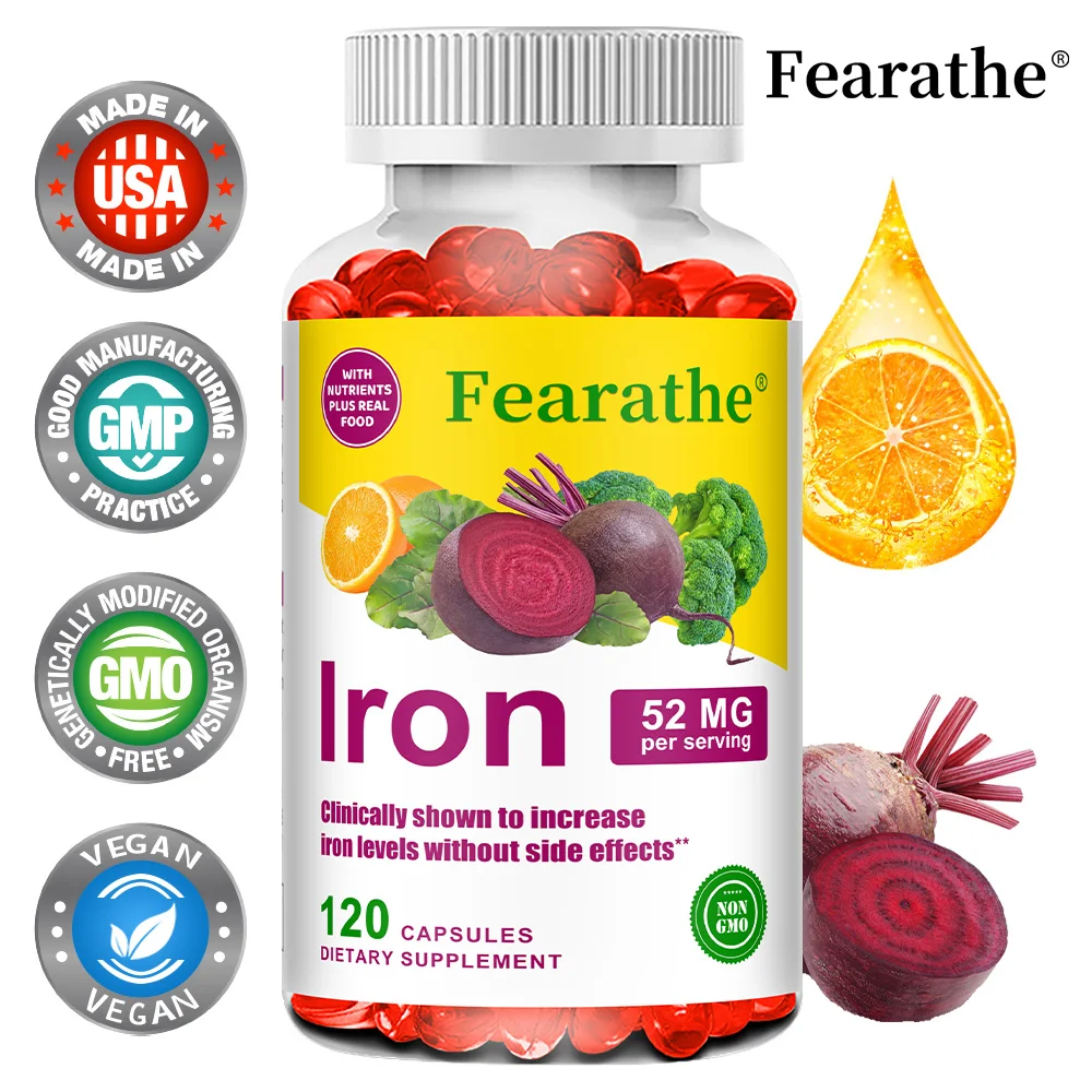 Железные капсулы 52 мг — содержит витамин С, B12, фолированную кислоту, Beetroot — способствует здоровью производства и энергию клеток красной крови.
Железные капсулы 52 мг — содержит витамин С, B12, фолированную кислоту, Beetroot — способствует здоровью производства и энергию клеток красной крови.