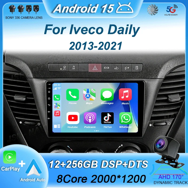 Android 15 Auto Car Radio Video Multimedia Player For Iveco Daily 2013-2021 CarPlay Navigation GPS Autoradio QLED Touch Screen
Android 15 Auto Car Radio Video Multimedia Player For Iveco Daily 2013-2021 CarPlay Navigation GPS Autoradio QLED Touch Screen