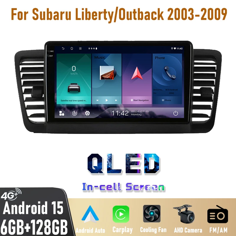 Stereo De Auto, Android 15 Auto Car Multimedia Radio Player For Subaru LibertyOutback 2003-2009 Wireless Carplay GPS Navigation
Stereo De Auto, Android 15 Auto Car Multimedia Radio Player For Subaru LibertyOutback 2003-2009 Wireless Carplay GPS Navigation