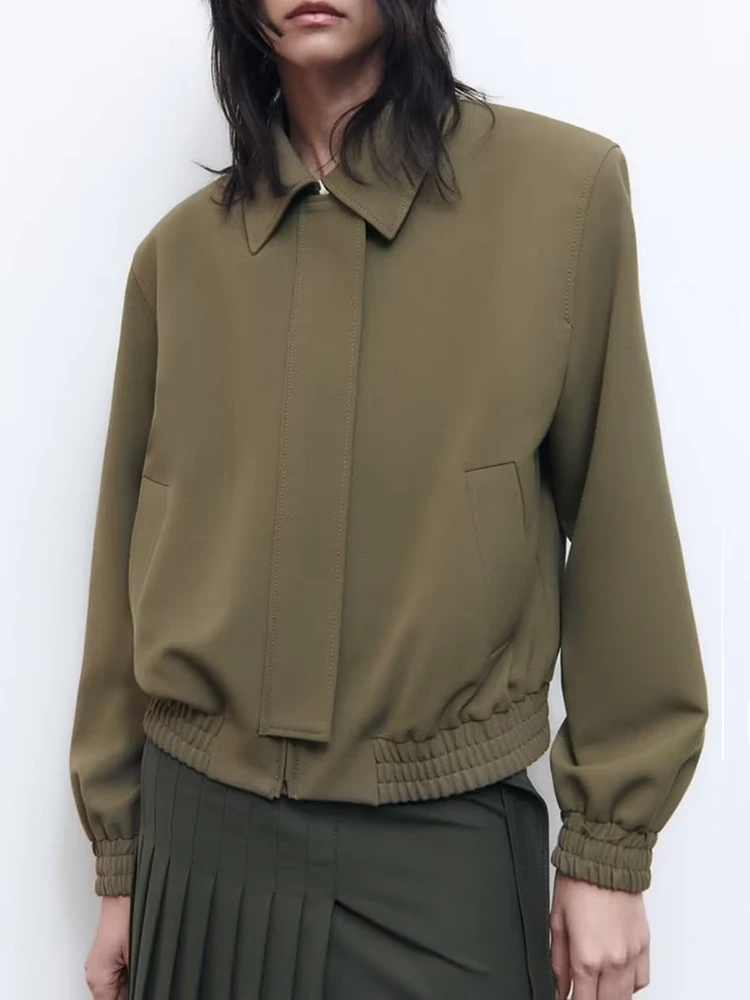 Spring New Pocket Jacket Women's Coat Turn Down Collar Casual Women's Jacket Zipper Loose Basic Coat 2023 Bomber Jacket Female
Spring New Pocket Jacket Women's Coat Turn Down Collar Casual Women's Jacket Zipper Loose Basic Coat 2023 Bomber Jacket Female