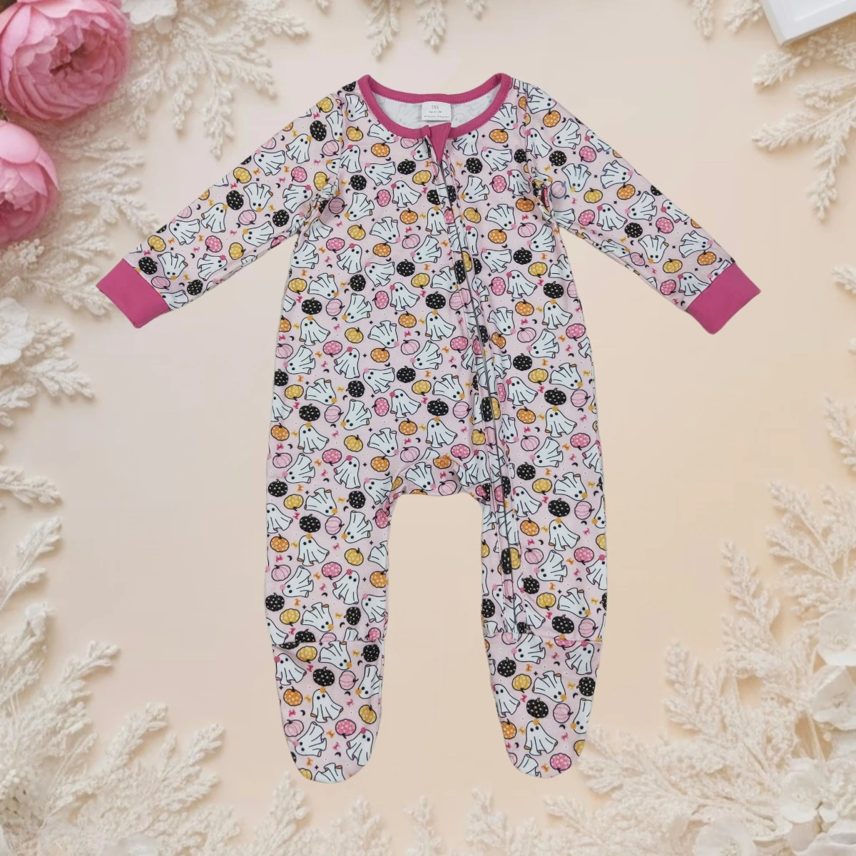Hot Sale Baby Girl Romper Long Sleeve Cotton Ghosts Pumpkins Print Infant Toddler Jumpsuit Newborn Kids Zipper Footed Sleepers
Hot Sale Baby Girl Romper Long Sleeve Cotton Ghosts Pumpkins Print Infant Toddler Jumpsuit Newborn Kids Zipper Footed Sleepers