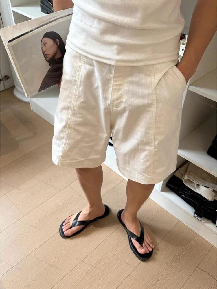 New Premium Men's White Cotton Linen Loose Fit Summer Thin Breathable Cool Feeling Casual Shorts Four Five Parts Loose Pants
New Premium Men's White Cotton Linen Loose Fit Summer Thin Breathable Cool Feeling Casual Shorts Four Five Parts Loose Pants