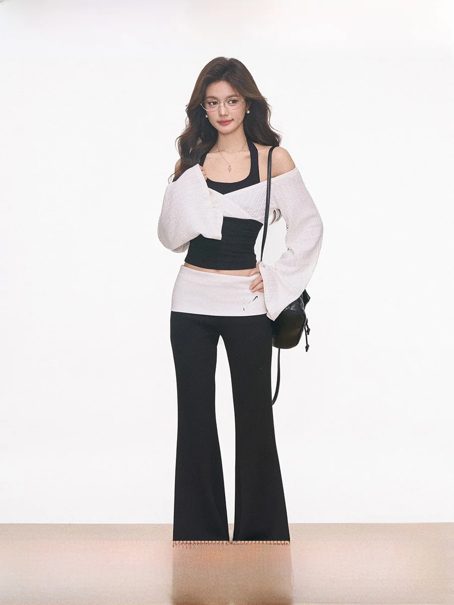 Westayone Knitted Top Design Sensation Women's Casual Pants New Arrival Asymmetric Slim Fit Long Sve round Ne ort Sle
Westayone Knitted Top Design Sensation Women's Casual Pants New Arrival Asymmetric Slim Fit Long Sve round Ne ort Sle