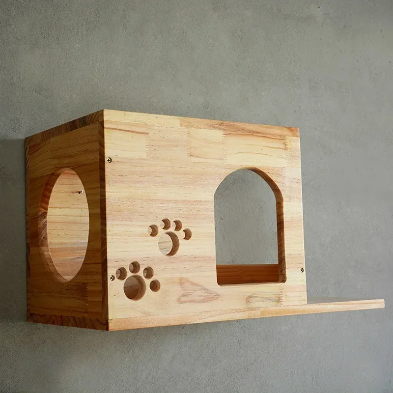 Cat Wood Hanging House Wall Mounted Nest Kitten Climbing Scratching Frame DIY Pet ToysTower Cat Condo HW170
Cat Wood Hanging House Wall Mounted Nest Kitten Climbing Scratching Frame DIY Pet ToysTower Cat Condo HW170