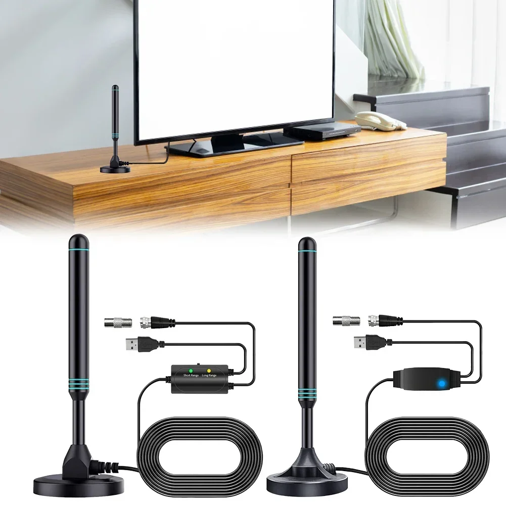 4K/1080P Портативная HD ТВ-антенна с усилителем сигнала 480+ миль Цифровая HD-антенна с магнитным основанием VHF UHF для ТВ-приемника DVB-T2
4K/1080P Портативная HD ТВ-антенна с усилителем сигнала 480+ миль Цифровая HD-антенна с магнитным основанием VHF UHF для ТВ-приемника DVB-T2