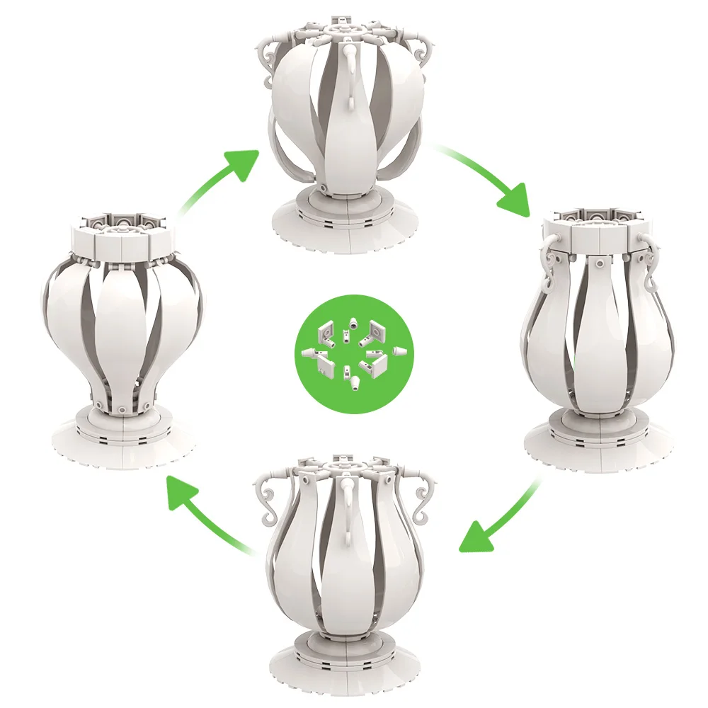 MOC 4-in-1 White Vase Building Blocks Toys Gift
MOC 4-in-1 White Vase Building Blocks Toys Gift