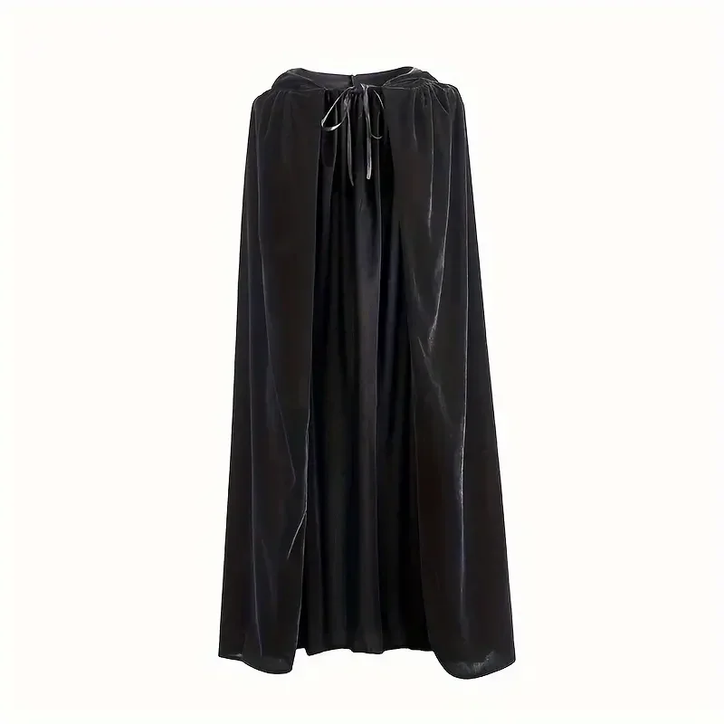 Medieval Black Hooded Cloak Adult Kid Unisex Velvet Cloak Halloween Vampire Witch Cosplay Costume Green White Robe Cape Costume
Medieval Black Hooded Cloak Adult Kid Unisex Velvet Cloak Halloween Vampire Witch Cosplay Costume Green White Robe Cape Costume