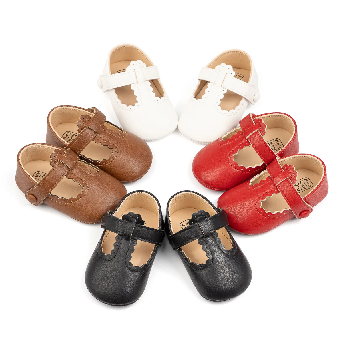 0-18M Baby Girls Princess Shoes Soft PU Leather Non-slip Bottom First Walker Shoes Solid Color Toddler Flats Dress Shoes
0-18M Baby Girls Princess Shoes Soft PU Leather Non-slip Bottom First Walker Shoes Solid Color Toddler Flats Dress Shoes