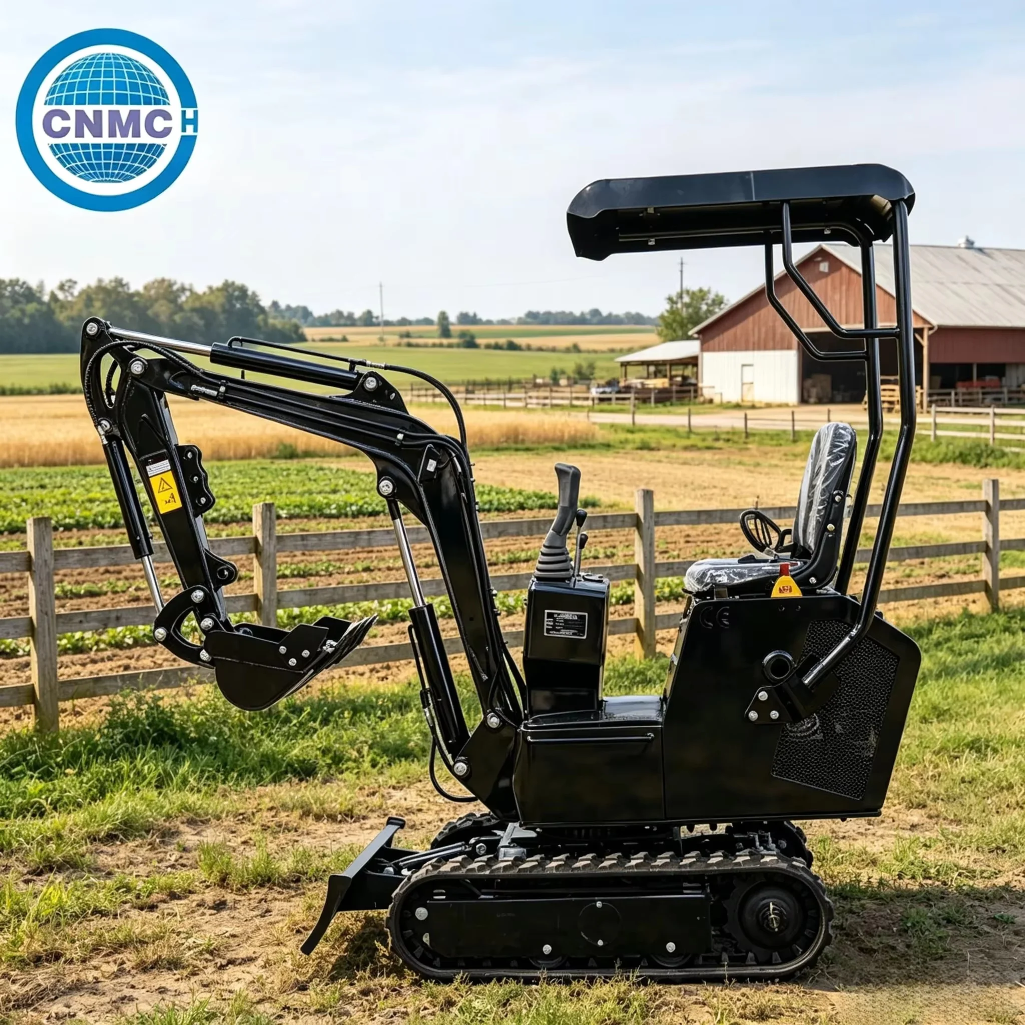 CNMC Mini Excavator Digger 1 Ton Small Crawler Compact Excavator Multifunctional Customizable CE EPA Certification Farm Use
CNMC Mini Excavator Digger 1 Ton Small Crawler Compact Excavator Multifunctional Customizable CE EPA Certification Farm Use