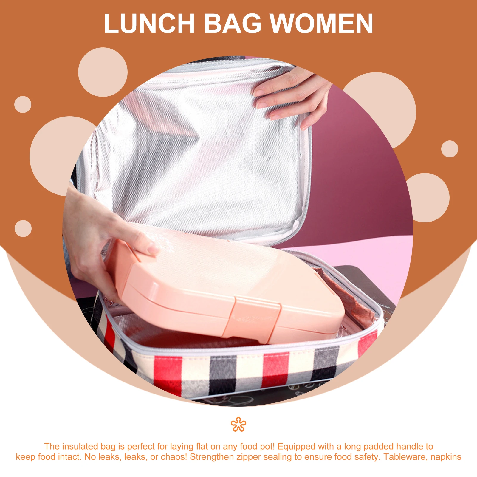 Cute Insulated Lunch Portable Reusable Heat Preservation For Office Work Picnic Lunch Tote Bag For Women Men Adults
Cute Insulated Lunch Portable Reusable Heat Preservation For Office Work Picnic Lunch Tote Bag For Women Men Adults