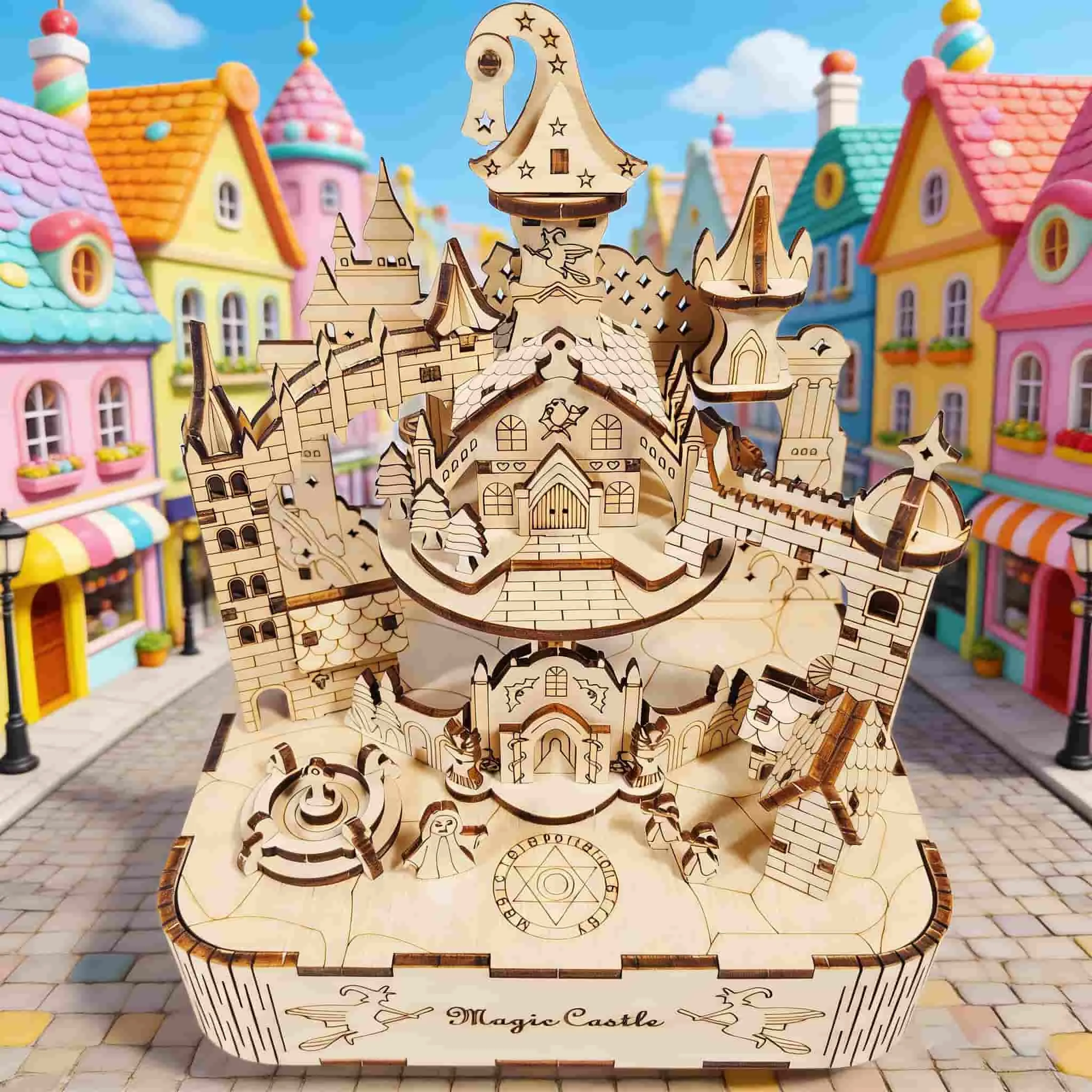 Новая музыкальная шкатулка «Волшебный замок», 3D-пазл, деревянная музыкальная шкатулка для самостоятельной сборки — идеальный подарок на праздник
Новая музыкальная шкатулка «Волшебный замок», 3D-пазл, деревянная музыкальная шкатулка для самостоятельной сборки — идеальный подарок на праздник