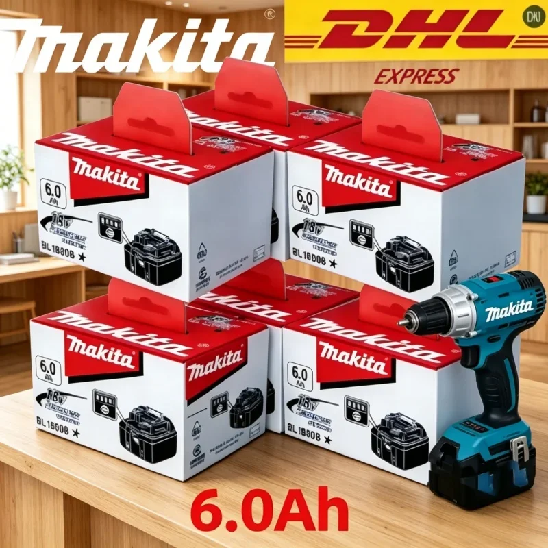 100% Genuine 18V Makita 6Ah for Makita Battery BL1840 BL1830B BL1850B BL1850 BL1860 BL1815 Replacement Lithium Battery
100% Genuine 18V Makita 6Ah for Makita Battery BL1840 BL1830B BL1850B BL1850 BL1860 BL1815 Replacement Lithium Battery