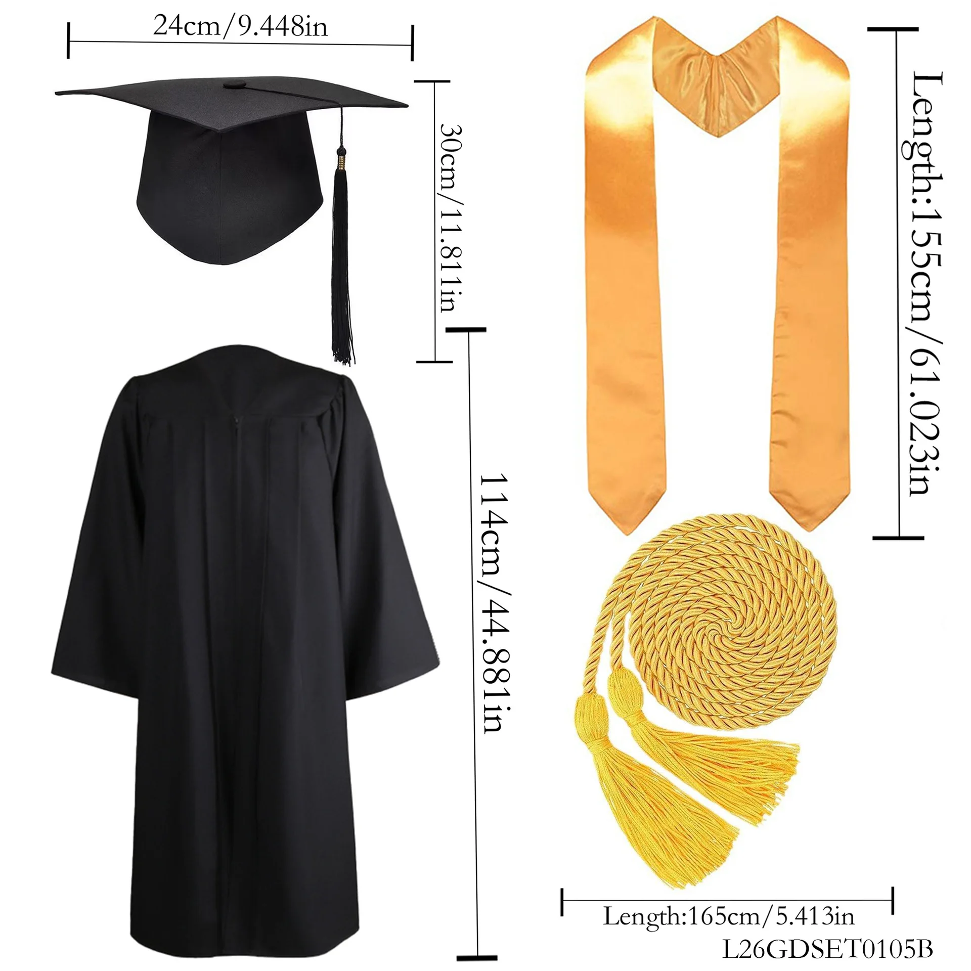 High School College Graduation Costume Gown Academinc Uniform Graduation Photography Performance Robe Hat Set Stage Props Suit
High School College Graduation Costume Gown Academinc Uniform Graduation Photography Performance Robe Hat Set Stage Props Suit