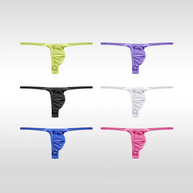 Men's Underwear Sexy Low-Rise Thong Satin Silk-Smooth U-Cut Quick-Dry T-Back Bright Color Skinny Fit
Men's Underwear Sexy Low-Rise Thong Satin Silk-Smooth U-Cut Quick-Dry T-Back Bright Color Skinny Fit