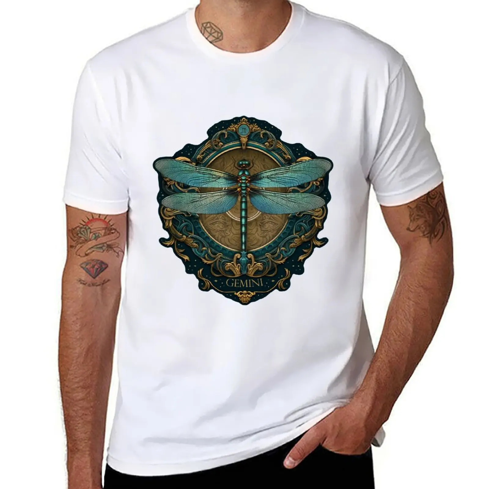 Gemini Zodiac Heraldic Crest T-Shirt quick-drying new edition t shirts for men pack
Gemini Zodiac Heraldic Crest T-Shirt quick-drying new edition t shirts for men pack
