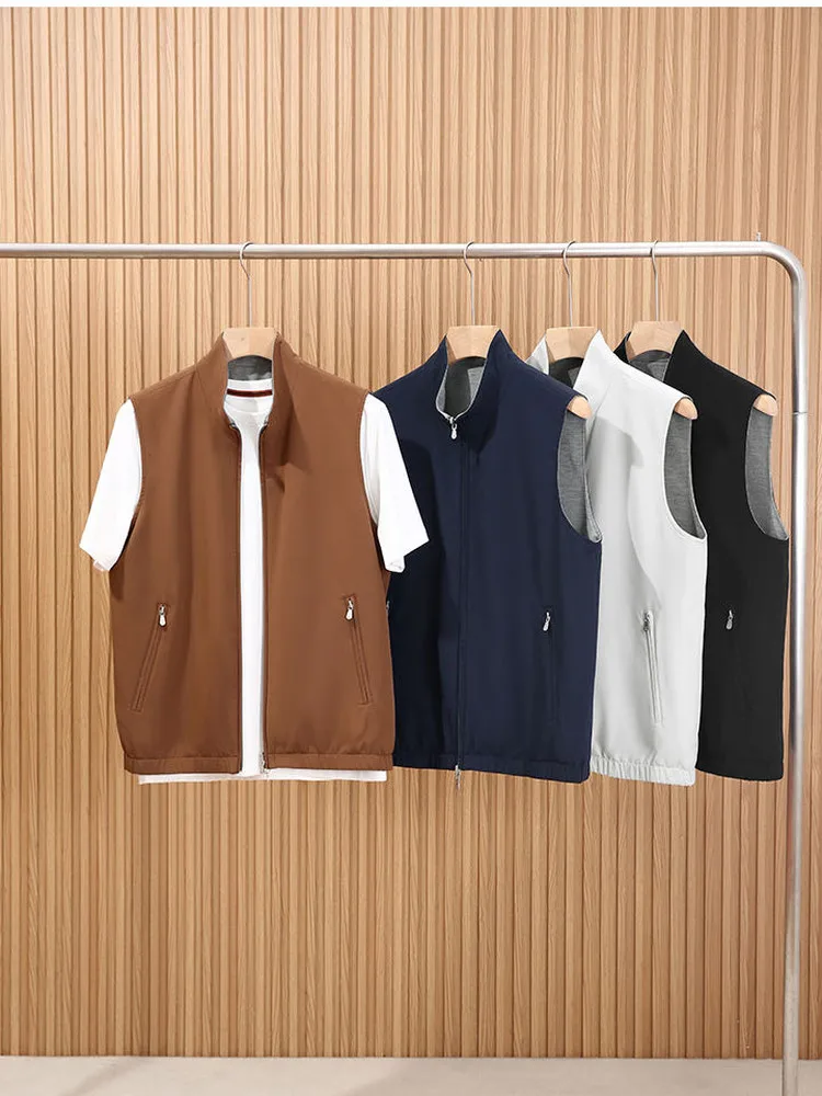 Wool Lyocell Vest Jacket Outdoor Waterproof Breathable Double-Sided Wear Spring Autumn Youth Standard Fit Outerwear
Wool Lyocell Vest Jacket Outdoor Waterproof Breathable Double-Sided Wear Spring Autumn Youth Standard Fit Outerwear