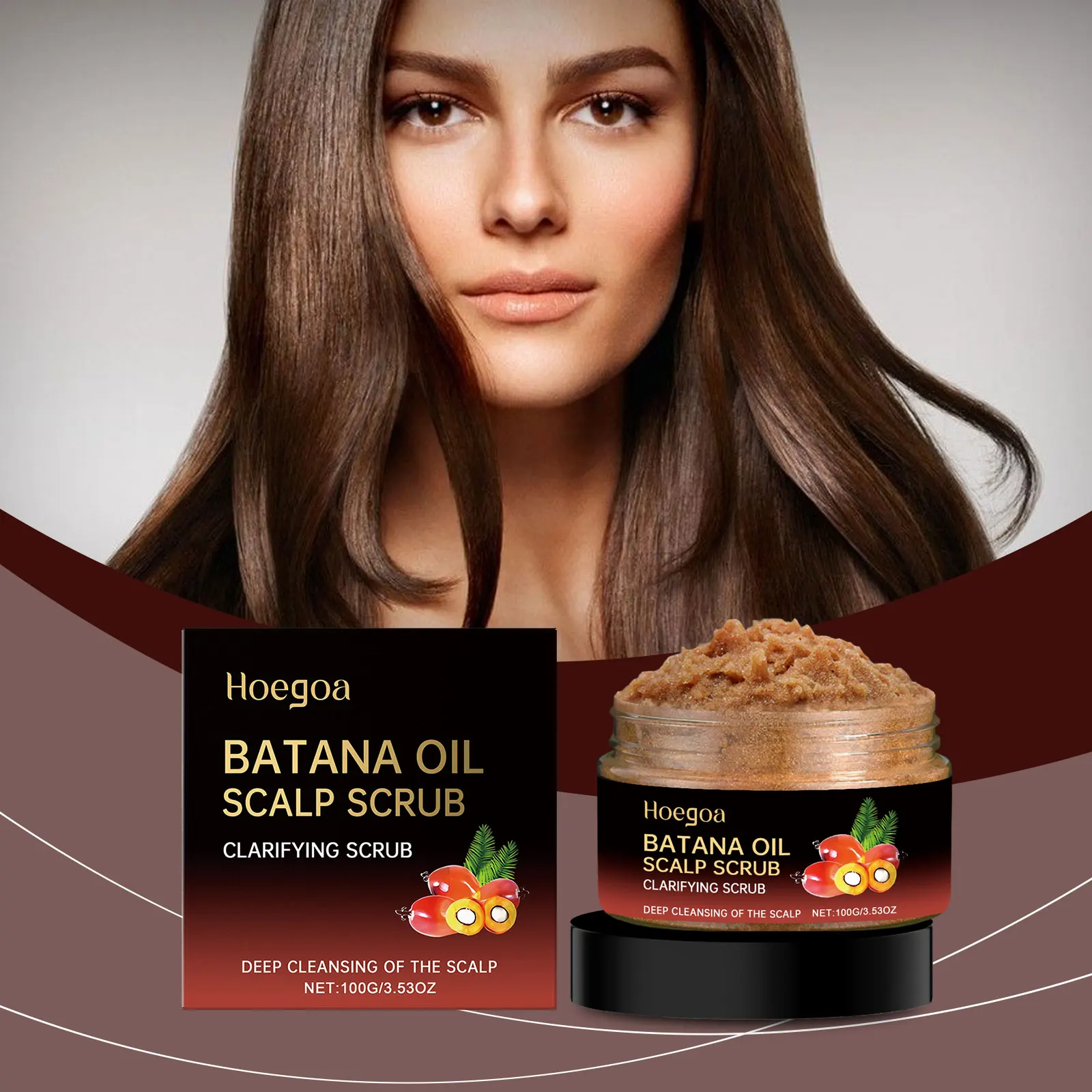 Batana Oil Scalp Scrub Cleanses The Scalp,Removes Oil and Impurities,Moisturizes,Nourishes,Repairs,and Strengthens Hair 100g
Batana Oil Scalp Scrub Cleanses The Scalp,Removes Oil and Impurities,Moisturizes,Nourishes,Repairs,and Strengthens Hair 100g