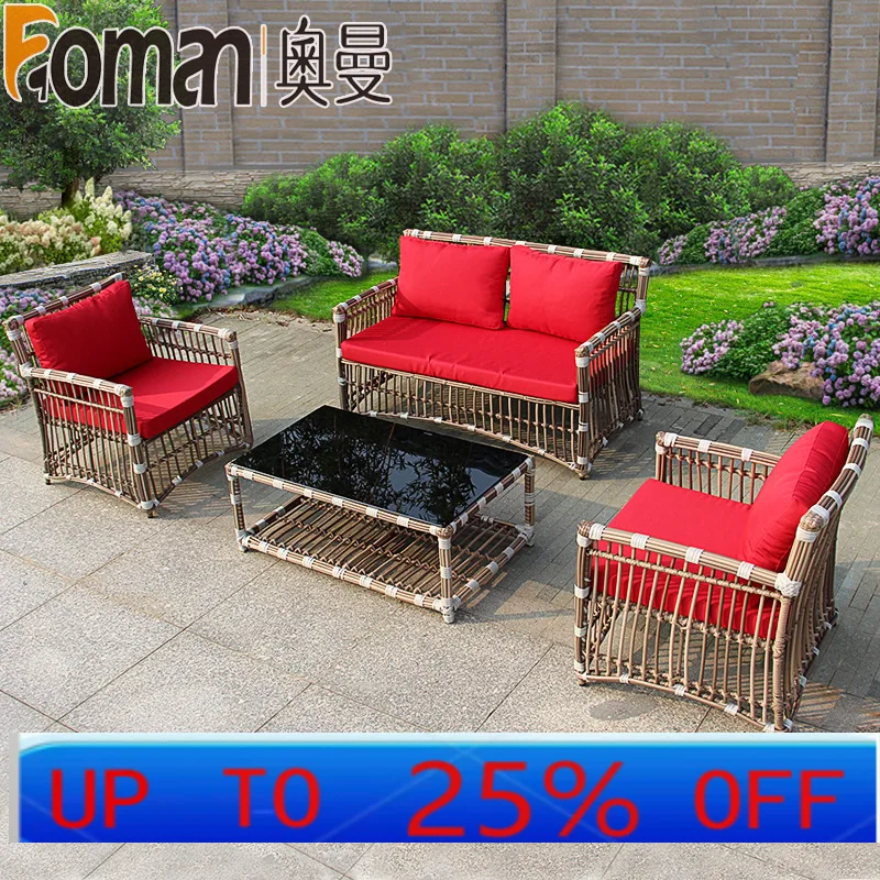 LTT outdoor sofa combination rattan art sofa coffee table courtyard leisure rattan sofa
LTT outdoor sofa combination rattan art sofa coffee table courtyard leisure rattan sofa
