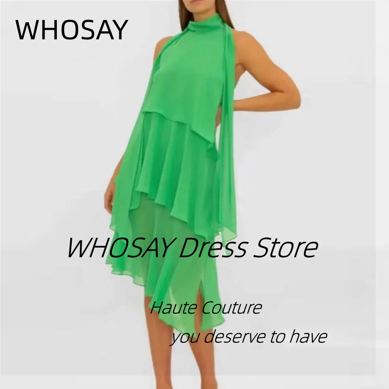 WHOSAY Summer Ladies Wear Chiffon Prom Dresses Sleeveless Robe Des Cocktail Party Dress Short Evening Birthday Gowns
WHOSAY Summer Ladies Wear Chiffon Prom Dresses Sleeveless Robe Des Cocktail Party Dress Short Evening Birthday Gowns