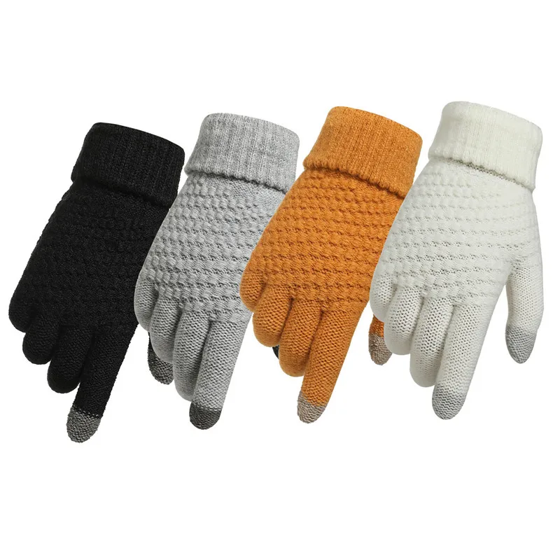 Winter Students Warmer Gloves Imitation Wool Full Finger Female Crochet Thicken Gloves Men Outdoor Cycling Touch Screen Mittens
Winter Students Warmer Gloves Imitation Wool Full Finger Female Crochet Thicken Gloves Men Outdoor Cycling Touch Screen Mittens