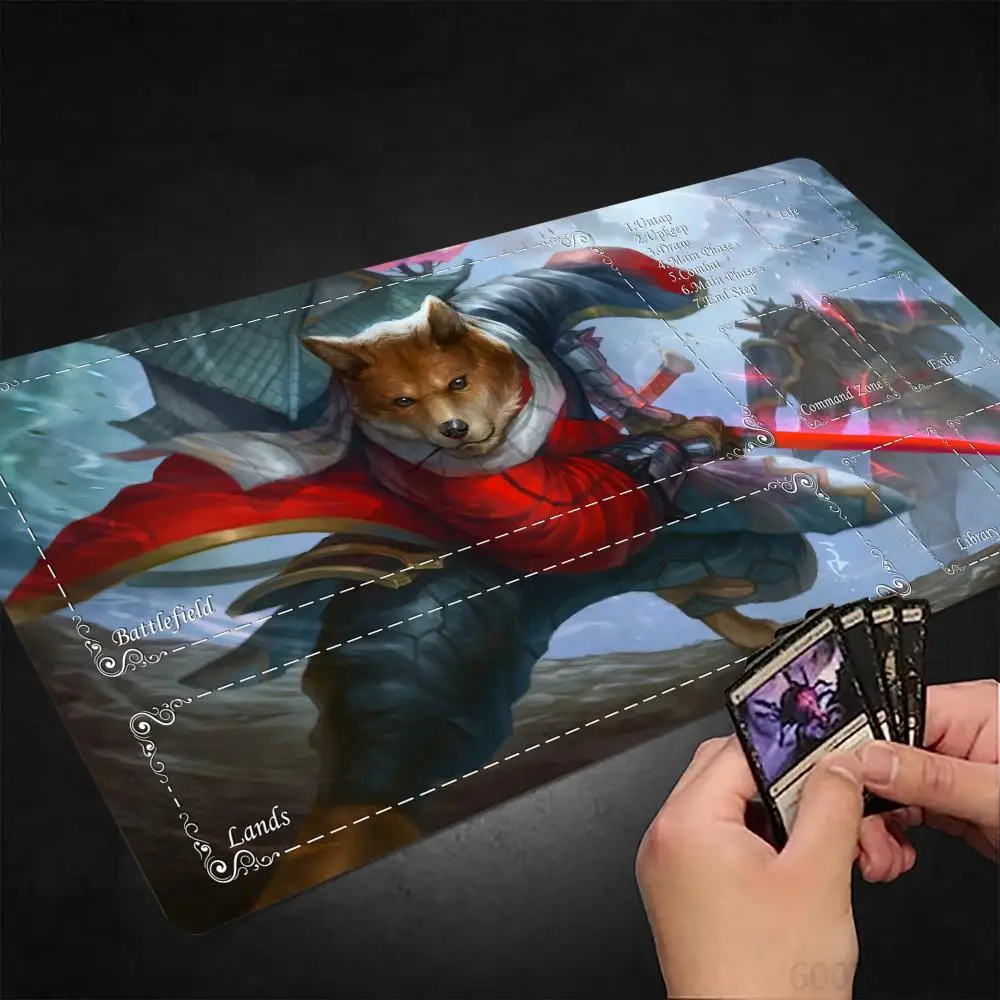 Japanese Aesthetic Shiba Inu Samurai MTG Playmat Magic Card Mat Stitched Edge Non-Slip Tabletop playmat Board Game Mat for TCG
Japanese Aesthetic Shiba Inu Samurai MTG Playmat Magic Card Mat Stitched Edge Non-Slip Tabletop playmat Board Game Mat for TCG